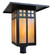 Glasgow One Light Post Mount in Slate (37|GP18RMS)