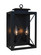 Exeter Two Light Wall Sconce in Satin Black (37|EXS9CLRBK)