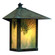 Evergreen One Light Wall Mount in Satin Black (37|EW16HFRMBK)