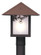 Evergreen One Light Post Mount in Rustic Brown (37|EP12SFFRB)