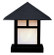 Evergreen One Light Column Mount in Satin Black (37|EC12PFAMBK)