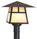 Carmel One Light Post Mount in Satin Black (37|CP15TRMBK)
