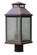 Canterbury Three Light Post Mount in Pewter (37|CAP9TNP)