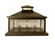 Canterbury Four Light Column Mount in Rustic Brown (37|CAC16GWRB)