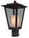 Brighton One Light Post Mount in Mission Brown (37|BRP8CLRWHTMB)