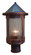 Berkeley One Light Post Mount in Rustic Brown (37|BP8RMRB)