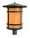 Berkeley One Light Post Mount in Slate (37|BP17LCSS)