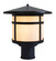 Berkeley One Light Post Mount in Satin Black (37|BP17AMBK)