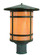 Berkeley One Light Post Mount in Mission Brown (37|BP11LRMMB)