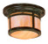 Berkeley One Light Flush Mount in Rustic Brown (37|BCM8FRB)