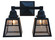 A-Line Two Light Wall Sconce in Satin Black (37|AS2TRMBK)