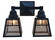 A-Line Two Light Wall Sconce in Satin Black (37|AS2EOFBK)