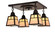 A-Line Four Light Ceiling Mount in Rustic Brown (37|ACM4TCRRB)