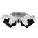 Tape Light Accessories Heavy Duty Snap ''L'' Connector in White/Clear (303|TL2SPLLHD)