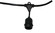 Commerical Grade Light String 100-Foot Suspended String Light in Black (303|LSMS24100BK)