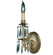 Wall Sconces One Light Wall Sconce in Polished Brass w/Black Inlay (183|WS9471ALN12GST)