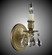 Wall Sconce One Light Wall Sconce in True Brass (183|WS9401OTK16GST)