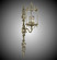 Lantern Three Light Wall Sconce in Polished Brass w/Black Inlay (183|WS218712GST)