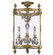 Lantern Three Light Semi-Flush Mount in True Brass (183|LTFM2213OTK16GST)