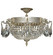 Valencia Eight Light Flush Mount in Antique Silver (183|FM8012P10G)