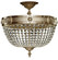 Valencia Eight Light Flush Mount in Polished Brass w/Black Inlay (183|FM8002P12G)