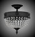 Valencia Three Light Flush Mount in Antique Black Glossy (183|FM8001P02G)