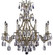 Chateau Eight Light Chandelier in Satin Nickel (183|CH9633A07GST)