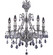 Chateau Five Light Chandelier in White Nickel (183|CH9630O10WST)