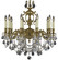 Rosetta Ten Light Chandelier in Aged Bronze satin (183|CH9562ATK13SST)