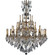 Elise 45 Light Chandelier in Polished Brass w/Black Inlay (183|CH9324O12GST)