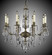Parisian Eight Light Chandelier in Antique Black Glossy (183|CH7815UTK02GPI)