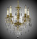 Parisian Five Light Chandelier in French Gold Glossy (183|CH7813U03GST)