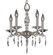 Kaya Five Light Chandelier in Pewter w/Polished Nickel Accents (183|CH5502G37G38GST)