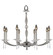 Kensington Eight Light Chandelier in Pewter w/Polished Nickel Accents (183|CH5326SP37G38GST)