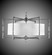 Magro Six Light Chandelier in Pewter w/Polished Nickel Accents (183|CH370437G38GSTPG)