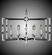 Magro Six Light Chandelier in Polished Nickel (183|CH360438GST)