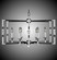 Magro Six Light Chandelier in Pewter (183|CH360437GST)