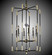 Magro Six Light Chandelier in Old Bronze Satin w/Pewter Accents (183|CH350435S37GST)