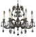 Finisterra Six Light Chandelier in Polished Brass w/Umber Inlay (183|CH2002OLN01GST)