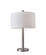 Boulevard Two Light Table Lamp in Brushed Steel (262|406622)