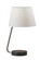 Louie Table Lamp in Brushed Steel W. Black Rubberwood Base (262|301522)