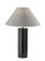 Martin Table Lamp in Black Poplar Wood W. Antique Brass Accent (262|150901)