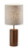 Dean Table Lamp in Walnut Poplar Wood W. Antique Brass Accent (262|150715)