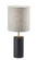 Dean Table Lamp in Black Poplar Wood W. Antique Brass Accent (262|150701)