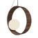 Sfera One Light Pendant in American Walnut (486|62018)