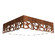 Patterns LED Ceiling Mount in Imbuia (486|5001LED06)