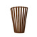 Slatted One Light Wall Lamp in Imbuia (486|45606)
