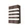 Clean Two Light Wall Lamp in American Walnut (486|43318)