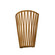 Living Hinges Two Light Wall Lamp in Teak (486|406612)