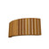 Slatted Two Light Wall Lamp in Teak (486|403912)